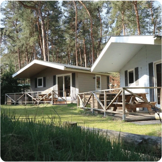 Verhuurchalet Boslodge XL camping en chaletpark Recreatiepark 't Zand