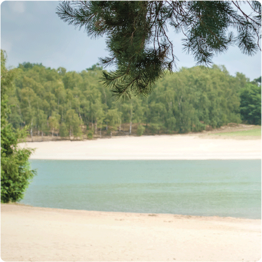 zwemplas t zand bij camping en chaletpark Recreatiepark 't Zand